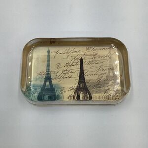 Vintage Lucite Eiffel Tower Paris‎ Paperweight Mid Century French Office Decor
